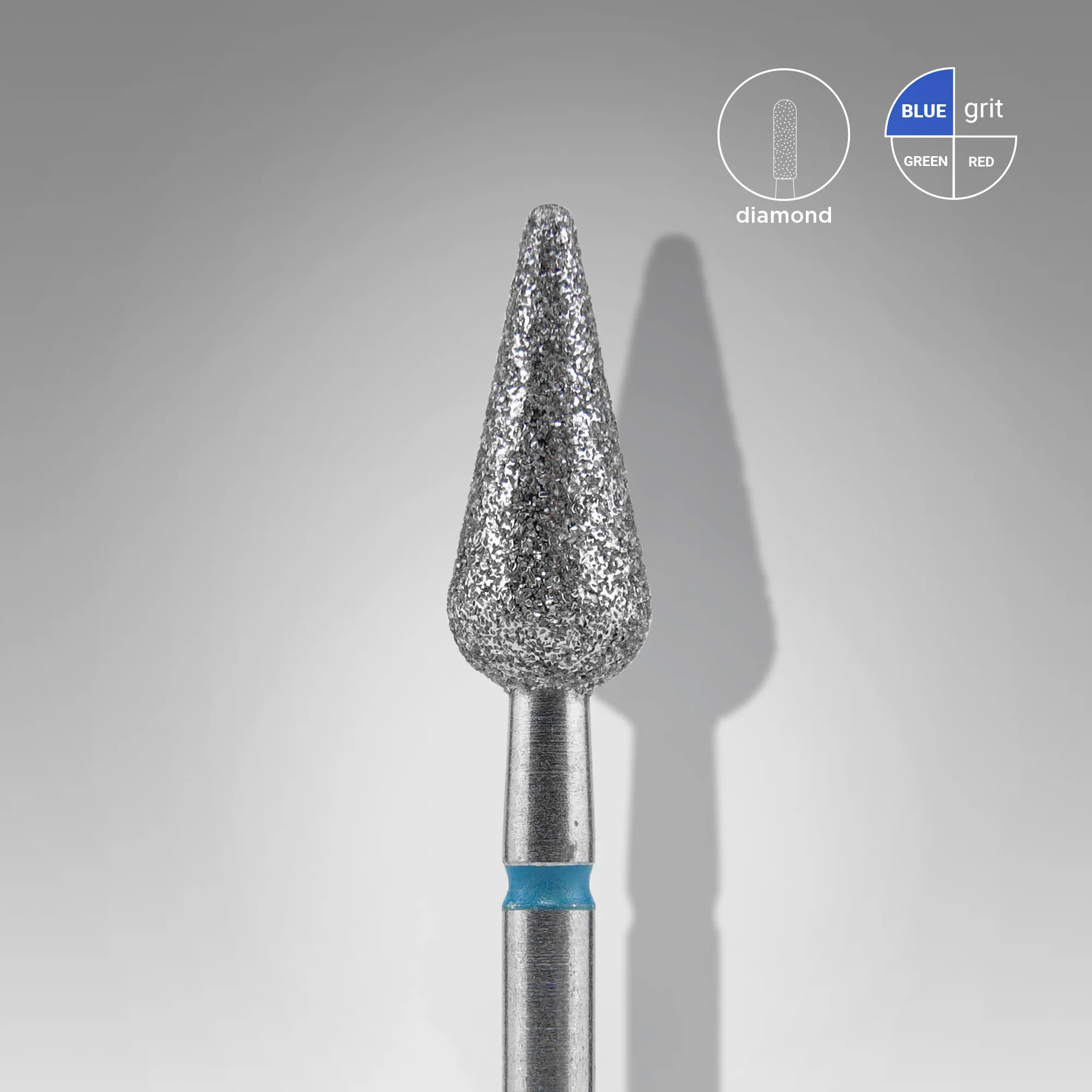 PONTEIRA Diamante pera pontiaguda 5mm azul pera pontiaguda